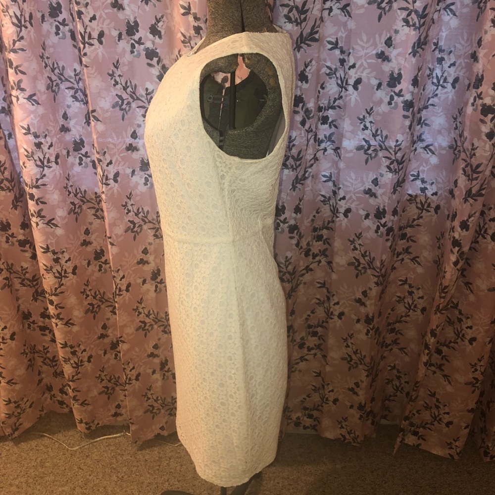 White Tahari Dress, lace